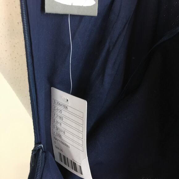 Girls from Savoy NWT Navy Peplum Pencil Skirt 6 - Picture 6 of 7